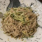 天庵 - 冷やしたぬき　混ぜた後