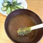 海山食堂 - アオサのみそ汁