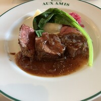 ブラッスリーオザミ 東京スカイツリータウン･ソラマチ店 - US産　ブラックアンガス牛プレートミートのステーキ　オニオンソース