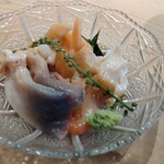 すしやのたい悟 - 貝の盛り合わせ（キャットさん注文)