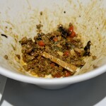 酒肴場 屯 - 麺を食べ終わると具材が残るので、、