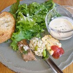 ベジバル チバットリア - 毎回楽しみの前菜＆新鮮野菜のサラダ♪