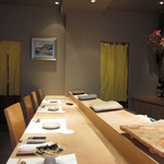 鮨 久いち - 店内　カウンター席