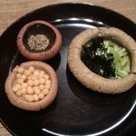 花のれん 花楽 - お茶漬け用の薬味