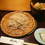 井ざわ - ランチ・穴子丼と蕎麦セット1080円
            