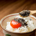 京都円山 天正 - 濃厚卵かけご飯～当店オリジナルの塩昆布と～
