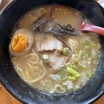 道の駅みなまた　たけんこ - ラーメン（卵はバイキングからラーメン用に取りました）
