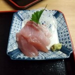 寅丸市場 - たちうお蒲焼重セットの刺身