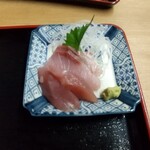 寅丸市場 - たちうお蒲焼重セットの刺身