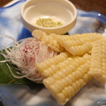 地酒と道産食材 一笑 - コーンの刺身