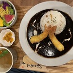 カフェ ダイニング フラット プラット - えびフライカレー 