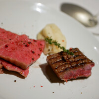 BEEF STEAK CLUB KIYO GINZA - 国産A5ランク 和牛グリル(カメノコ、サンカク)