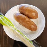 こもれびカフェ - 山長フランク 300円　ジューシーで美味しかったです♪