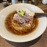 つくばらーめん 鬼者語 - 鶏と水(醤油)