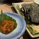 海鮮処 かふか - 塩ウニ海苔巻き