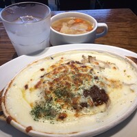 渋谷アチェーゾ - 和牛ボロネーゼとキノコのドリア　1,100円