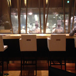 スーツァン・レストラン陳 - ブラインドが開いたところ