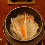 かに道楽 - カニ釜飯