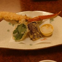 かに道楽 銀座八丁目店 - カニ天ぷら