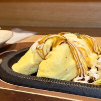 OSAKAきっちん。 東急プラザ渋谷店 - チーズとんぺい焼き定食@1,200