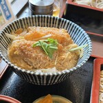 ゆう月 - ◾️海老カツ玉子とじ丼セット¥900