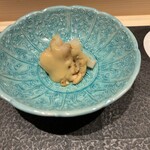 あま木 - ミル貝、白芋茎、酢味噌和え