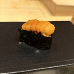 あま木 - 馬糞雲丹(利尻島)の軍艦巻き