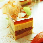 モダンフレンチ 「コラージュ」 - フォアグラ・キューブ　ルバーブの摩訶不思議(＋８００円)