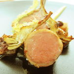 モダンフレンチ 「コラージュ」 - 仔羊の気まぐれ　アーティチョークはバリグールで・・・鞍下肉