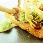 モダンフレンチ 「コラージュ」 - 仔羊の気まぐれ　アーティチョークはバリグールで・・・スペアリブ