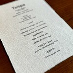 Txispa - この日のメニュー。