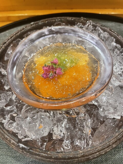 抹茶茶碗、石彫刻茶碗、赤石茶碗、倉田辰彦作、日本製 抹茶茶碗