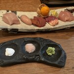 鶏一途 - 鶏の刺身