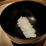 温石 - ご飯ものは新米の煮えばなからスタート。香りが特別。