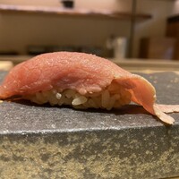 銀座 京都 鮨まつもと - 大とろしゃぶしゃぶ握り