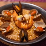 カンビオ - 料理写真:2024.9 魚介のパエリャ