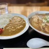ほそ島や - 半カレーライス+中華そば1400円