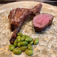 銀座うかい亭 - マトン？ラム肉？揚げと、焼き。