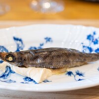 La Stalla - 2024.9 ガルムと白ワインに漬け込み2週間半熟成させた根本兄弟のメヒカリ特大サイズのグリル 自家製リコッタチーズとパンの天然酵母を5週間熟成させたペースト添え