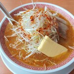 幸楽苑 - 味噌ねぎらーめん+バター