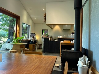 Cafe and interior L