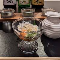 泳ぎとらふぐ活蟹料理 あじ平 曽根崎 - ♪皮湯引き♪