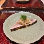 道後 海舟 - 船上神経〆サワラ　長茄子ポン酢漬け