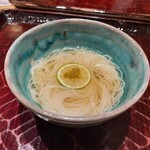 道後 海舟 - 神経〆白甘鯛の出汁そうめん