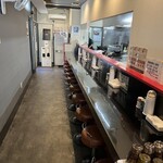 はこだてラーメン 函館家 - 店内カウンター