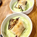 渡辺料理店 - こんなふうに取り分けて出してくれますから喧嘩にならないｗ　ワイフは頭が食べたかったと文句言っていましたけど