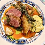 渡辺料理店 - メインは釧路産茶路めん仔羊のロースト