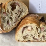 人舟 - 紫蘇茗荷パンチェッタ 380円　断面