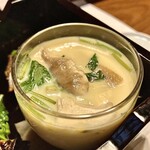 川庄 - 前菜「茶碗蒸し」のアップ…