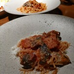 梅田 ブルーバード - 本日のパスタ　アマトリチャーナでした